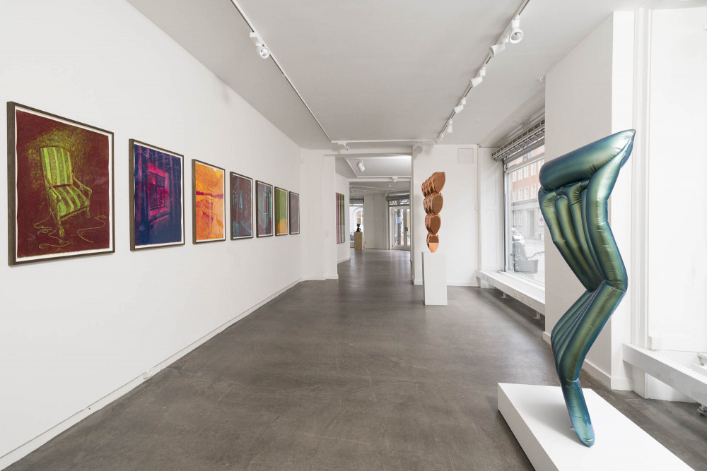 Installation view of the 2022 exhibition "The Great Big Winter Show #2" at Hans Alf Gallery