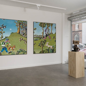 Installation view of the 2022 exhibition "The Great Big Winter Show #2" at Hans Alf Gallery