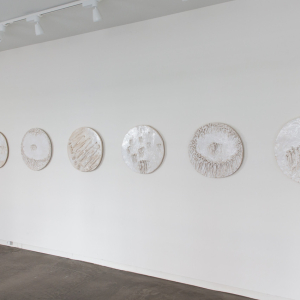 Installation view of the 2016 exhibition "A Dark Tale in White" by Jørgen Haugen Sørensen