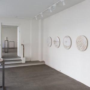 Installation view of the 2016 exhibition "A Dark Tale in White" by Jørgen Haugen Sørensen