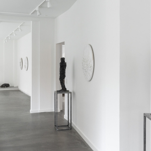 Installation view of the exhibition "The Innocent Guilty" by Jørgen Haugen Sørensen at Hans Alf Gallery