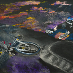 Tour de France, 2020, drawing by Erik A. Frandsen