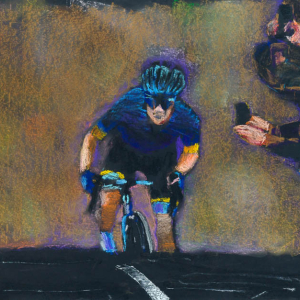 Tour de France, 2020, drawing by Erik A. Frandsen