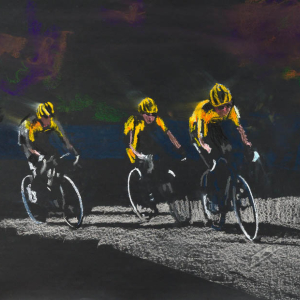 Tour de France, 2020, drawing by Erik A. Frandsen