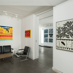 Installation view of the 2022 exhibition "Apricots and Freshwater Pearls" by Anders SCRMN Meisner at Hans Alf Gallery