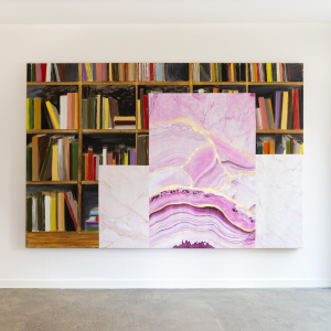 Installation view of the 2023 exhibition "Bar Roma" by Erik A. Frandsen at Hans Alf Gallery