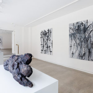 Installation view of the exhibition "Works 22/23" by Christian Lemmerz at Hans Alf Gallery