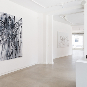 Installation view of the exhibition "Works 22/23" by Christian Lemmerz at Hans Alf Gallery